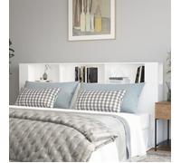 vidaXL Armoire de tête de lit Blanc 220x18,5x104,5 cm 811961