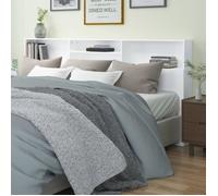 vidaXL Armoire de tête de lit Blanc 220x19x103,5 cm 811898