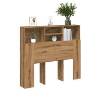 vidaXL Armoire de tête de lit chêne artisanal 120 x 19 x 103,5 cm
