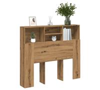 Vidaxl Armoire De Tête De Lit Chêne Artisanal 120x19x103,5 Cm Multicolore