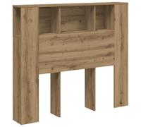 vidaXL Armoire de tête de lit chêne Artisanal 120x19x104,5 cm, tête de lit, Armoire de Chambre à Coucher, tête de lit Murale, Armoire de lit