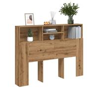 vidaXL Armoire de tête de lit chêne artisanal 140x19x103,5 cm, tête de lit, armoire de chambre à coucher, tête de lit 856869