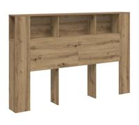vidaXL Armoire de tête de lit chêne Artisanal 160x18,5x103,5 cm, tête de lit, Armoire de Chambre à Coucher, tête de lit Murale, Armoire de lit