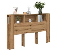 vidaXL Armoire de tête de lit chêne Artisanal 160x18,5x103,5 cm, tête de lit, Armoire de Chambre à Coucher, tête de lit Murale, Armoire de lit