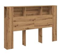 vidaXL Armoire de tête de lit chêne Artisanal 160x18,5x103,5 cm, tête de lit, Armoire de Chambre à Coucher, tête de lit Murale, Armoire de lit