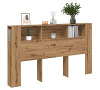 vidaXL Armoire de tête de lit en chêne artisanal 180×18,5×102,5 cm 856885