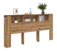 vidaXL Armoire de tête de lit chêne artisanal 200x18,5x102,5 cm, tête de lit, armoire de chambre à coucher, tête de lit 856887