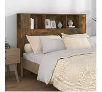 vidaXL Armoire de tête de lit Chêne fumé 140x18,5x104,5 cm 817270