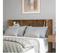 vidaXL Armoire de tête de lit Chêne fumé 180x18,5x104,5 cm 817276