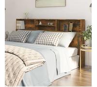 vidaXL Armoire de tête de lit Chêne fumé 200x19x103,5 cm 817258