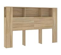 vidaXL Armoire de tête de lit chêne Sonoma 160x18,5x104,5 cm 811937