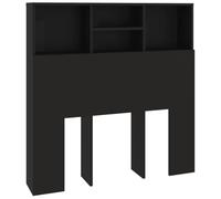 Vidaxl Armoire De Tête De Lit Noir 100x19x103,5 Cm Multicolore