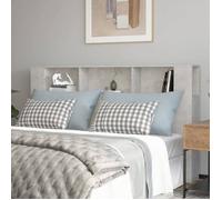 vidaXL Armoire de Tête de Lit Murale Meuble de Chambre à Coucher Tête de Lit avec Rangement Accessoire de Lit Intérieur Gris 811947