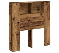 vidaXL Armoire de tête de lit murale Vieux Bois 100×18,5×102,5 cm
