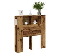vidaXL Armoire de tête de lit Vieux Bois 100x19x104,5 cm, tête de lit, Armoire de Chambre à Coucher, tête de lit Murale, Armoire de lit
