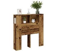 vidaXL Armoire de tête de lit vieux bois 100x18,5x102,5 cm, tête de lit, armoire de chambre à coucher, tête de lit murale, 856876 Marron