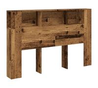vidaXL Armoire de tête de lit Vieux Bois 160x18,5x103,5 cm, tête de lit, Armoire de Chambre à Coucher, tête de lit Murale, Armoire de lit