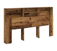 vidaXL Armoire de tête de lit Vieux Bois 180x19x103,5 cm, tête de lit, Armoire de Chambre à Coucher, tête de lit Murale, Armoire de lit