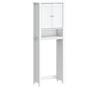 vidaXL Armoire de toilette BERG Blanc 60x27x164,5 cm Bois massif