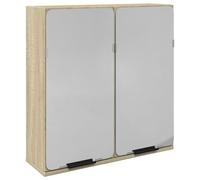 vidaXL Armoire de toilette Chêne Sonoma 64,5x20x66,5 cm Bois composite