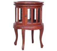 Vidaxl Armoire De Vitrine Marron 50x50x76 Cm Bois D'acajou Massif