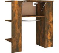 vidaXL Armoire d'entrée chêne fumé 97,5x37x99 cm Bois composite