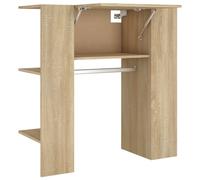 vidaXL Armoire d'entrée Chêne Sonoma 97,5x37x99 cm Matériau dérivé du bois