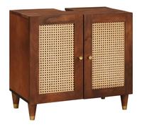 Vidaxl Armoire D'évier Avec Étagère Avec Stockage Avec Porte Marron 62 X 33 X 58 Cm