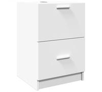 vidaXL Armoire d'évier meuble lavabo 40×37×59 cm Blanc Bois d'ingénierie