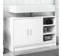 vidaXL Armoire d'évier 90x29x55 cm blanc bois d'ingénierie