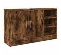 vidaXL Armoire d'évier chêne fumé bois d'ingénierie 90x29x55 cm Marron