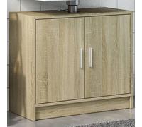 vidaXL Armoire d'évier chêne sonoma 63x29x55 cm bois d'ingénierie Marron