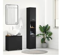 vidaXL Armoire d'évier Gris 100x38,5x48 cm Aggloméré