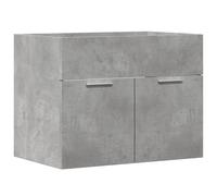 vidaXL Armoire d'évier Gris béton 60x38,5x46 cm Aggloméré, Armoire de Salle de Bain, Support, Placard de Salle de Bain, Armoire, Armoire de Rangement