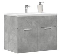 Vidaxl Armoire D'évier Gris Béton 60x38,5x46 Cm Aggloméré Multicolore
