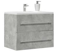 Vidaxl Armoire D'évier Gris Béton 60x38,5x48 Cm Aggloméré Multicolore