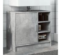 vidaXL Armoire d'évier gris béton 63x29x55 cm bois d'ingénierie