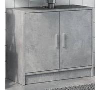 vidaXL Armoire d'évier gris béton 63x29x55 cm bois d'ingénierie, armoire de salle de bain, armoire de rangement salle de 848097 Gris G