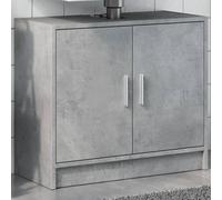 Vidaxl Armoire D'évier Gris Béton 63x29x55 Cm Bois D'ingénierie Marron