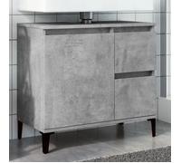 vidaXL Armoire d'évier 857122 gris béton 65x33x60 cm bois d'ingénierie