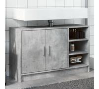 Vidaxl Armoire D'évier Gris Béton 90x29x55 Cm Bois D'ingénierie Marron
