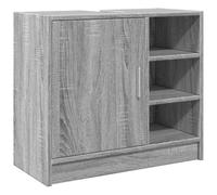 vidaXL Armoire d'évier Sonoma – Gris – 63x29x55 cm – Bois d'ingénierie
