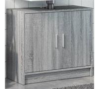 Armoire d'évier sonoma gris 63x29x55 cm bois d'ingénierie, armoire de salle de bain, armoire de rangement salle de 848099