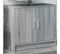 Armoire d'évier sonoma gris 63x29x55 cm bois d'ingénierie, armoire de salle de bain, armoire de rangement salle de bain, meuble lavabo de salle de