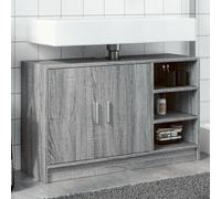 vidaXL Armoire d'évier sonoma gris 90x29x55 cm bois d'ingénierie