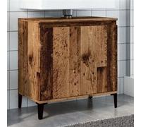 vidaXL Armoire d'évier vieux bois 58x33x60 cm bois d'ingénierie, meuble de lavabo de salle de bain, meuble de salle de bain, 857117 Marron G