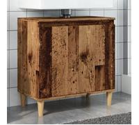 vidaXL Armoire d'évier vieux bois 58x33x60 cm bois d'ingénierie, meuble de lavabo de salle de bain, meuble de salle de bain, 857114