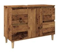 vidaXL Armoire d'évier Vieux bois 80x33x60 cm bois d'ingénierie