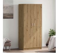 vidaXL Armoire en chêne Artisanal 90 x 52 x 200 cm Bois d'ingénierie, Placard, Rangement pour vêtements, Armoire en Tissu, Armoire de Rangement