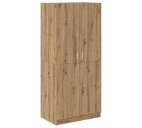 vidaXL Armoire en chêne Artisanal 90 x 52 x 200 cm Bois d'ingénierie, Placard, Rangement pour vêtements, Armoire en Tissu, Armoire de Rangement